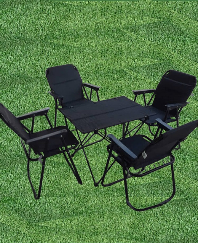 ست صندلی مسافرتی تاشو 4نفره